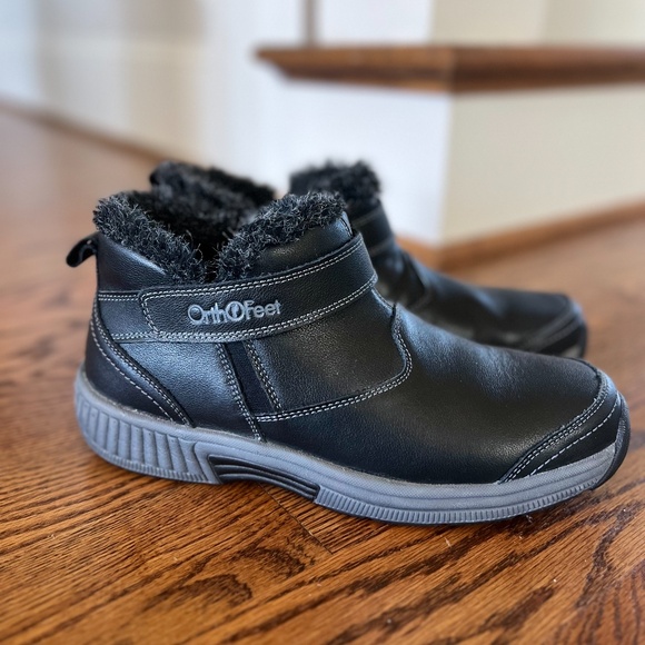 Orthofeet Siena Leather Ankle Boots Black Size 9.5 B Medium NWOT - Picture 14 of 15